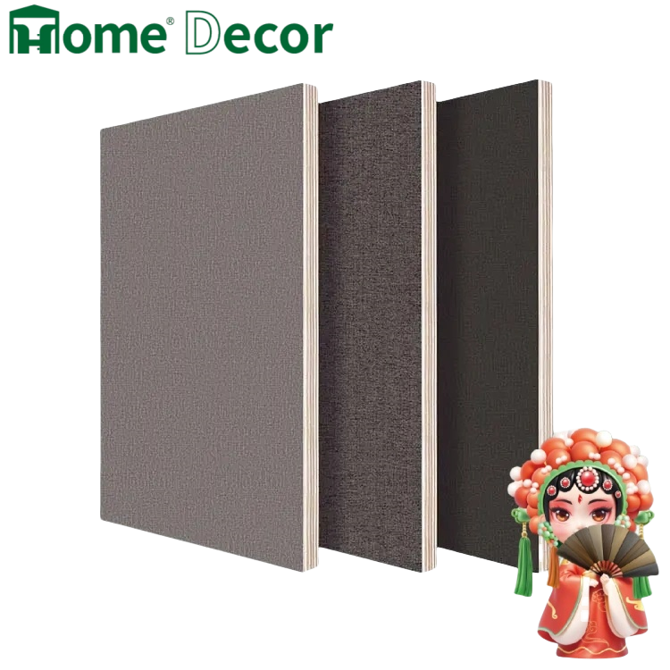Fabric Grain Melamine Faced Plywood