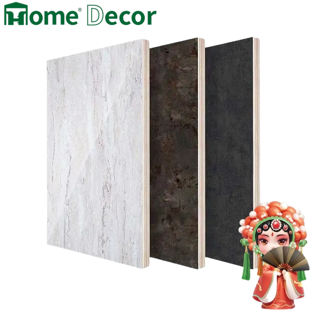 Stone Grain Melamine Faced Plywood Board